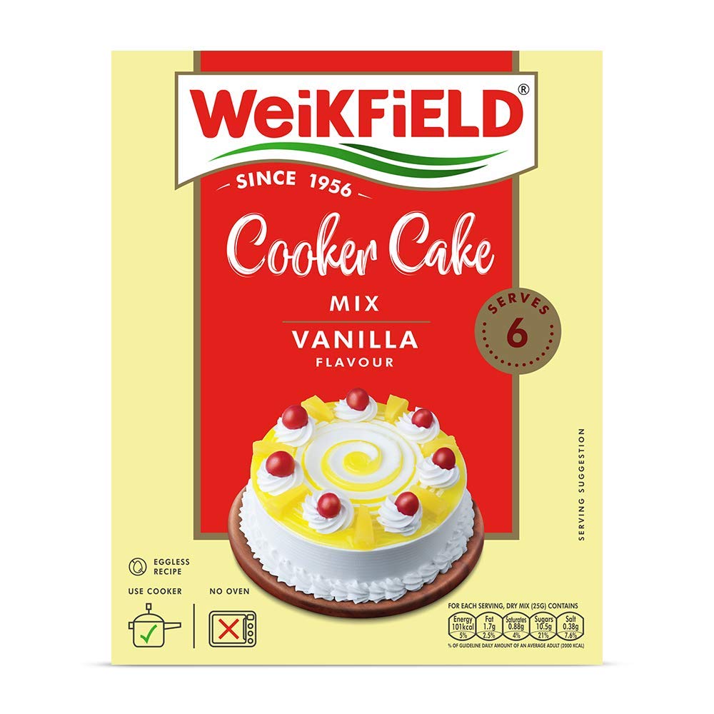 Weikfield Cooker Cake Mix Vanilla 150 gms