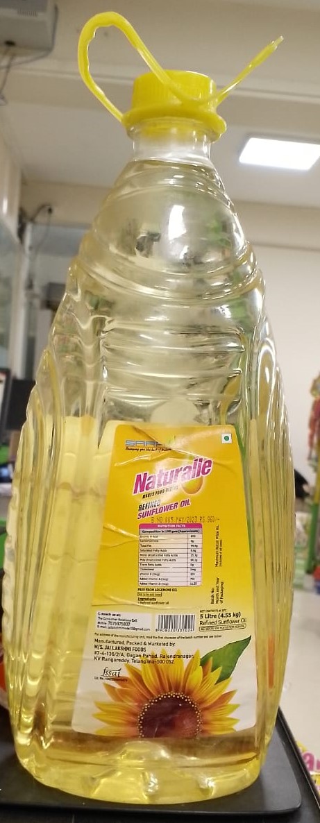 Naturalle  Sunflower oil  5ltrs