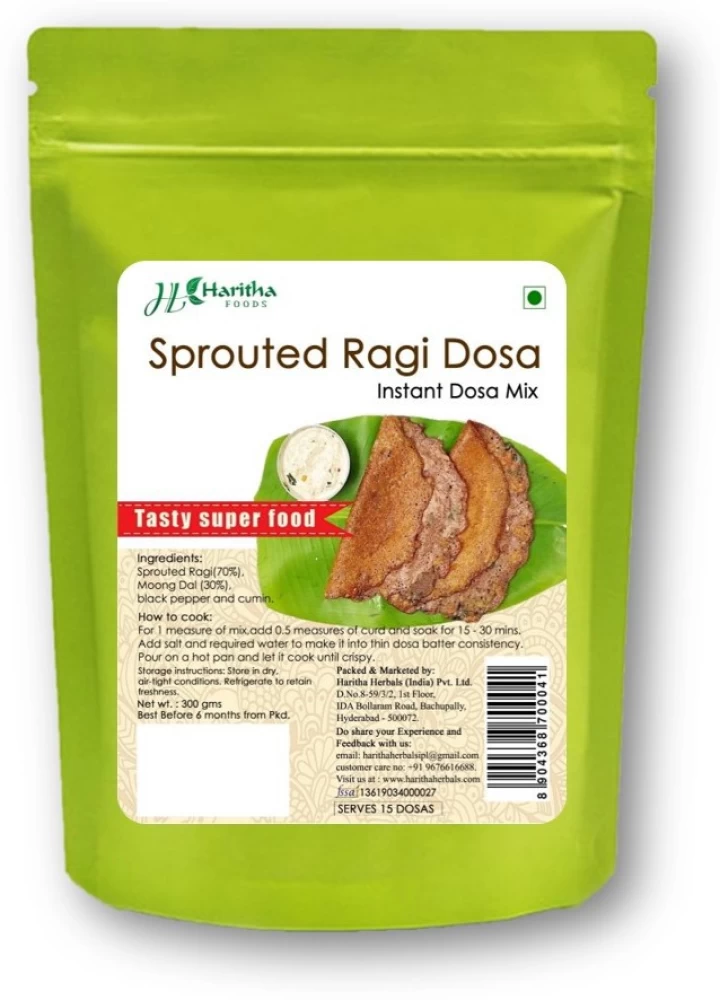 Sprouted  Ragi Dosa  300 gms