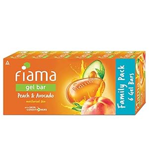 Fiama Peach & Avocado Gel Bars  Family Pack 750 gms