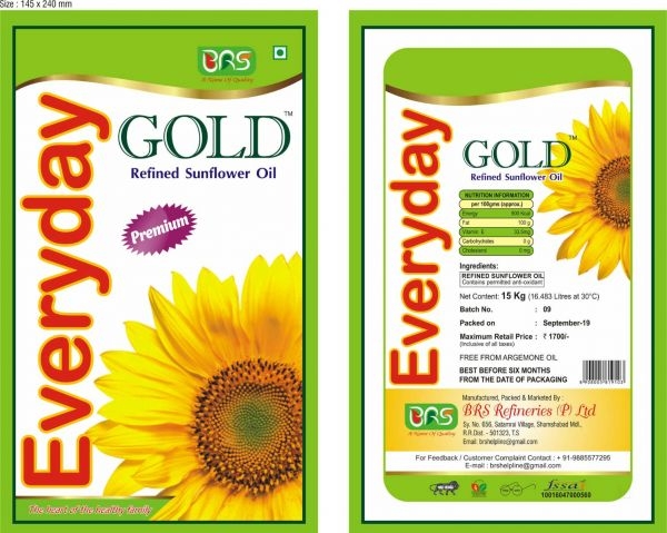 Everyday Gold Sunflower Oil 1 kg