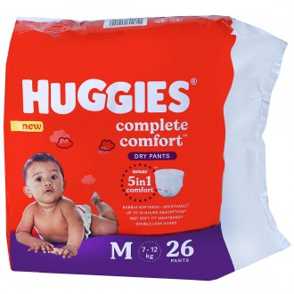 Huggies complete comfort medium dry pants  26pants
