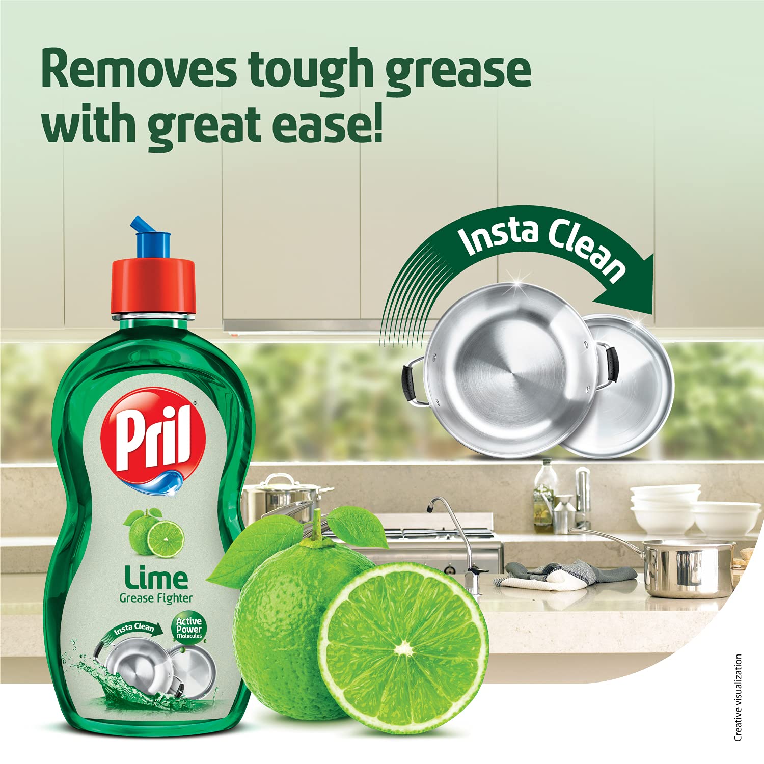Pril Lime Grease Fighter 225ml