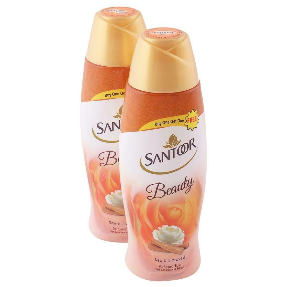 Santoor Beauty Talcum Powder 150 gms Buy 1 Get 1 Free