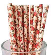 paper printed straws 6mm (100N)