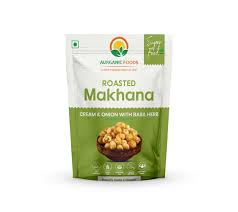 Aurganic Foods Roasted Makhana Cream & Onion 80 gms