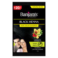 Banjaras Black Henna Hair Color Shampoo 15 ml