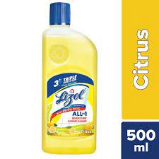 Lizol Disinfectant Surface & Floor Cleaner Liquid - Citrus, 500 ml