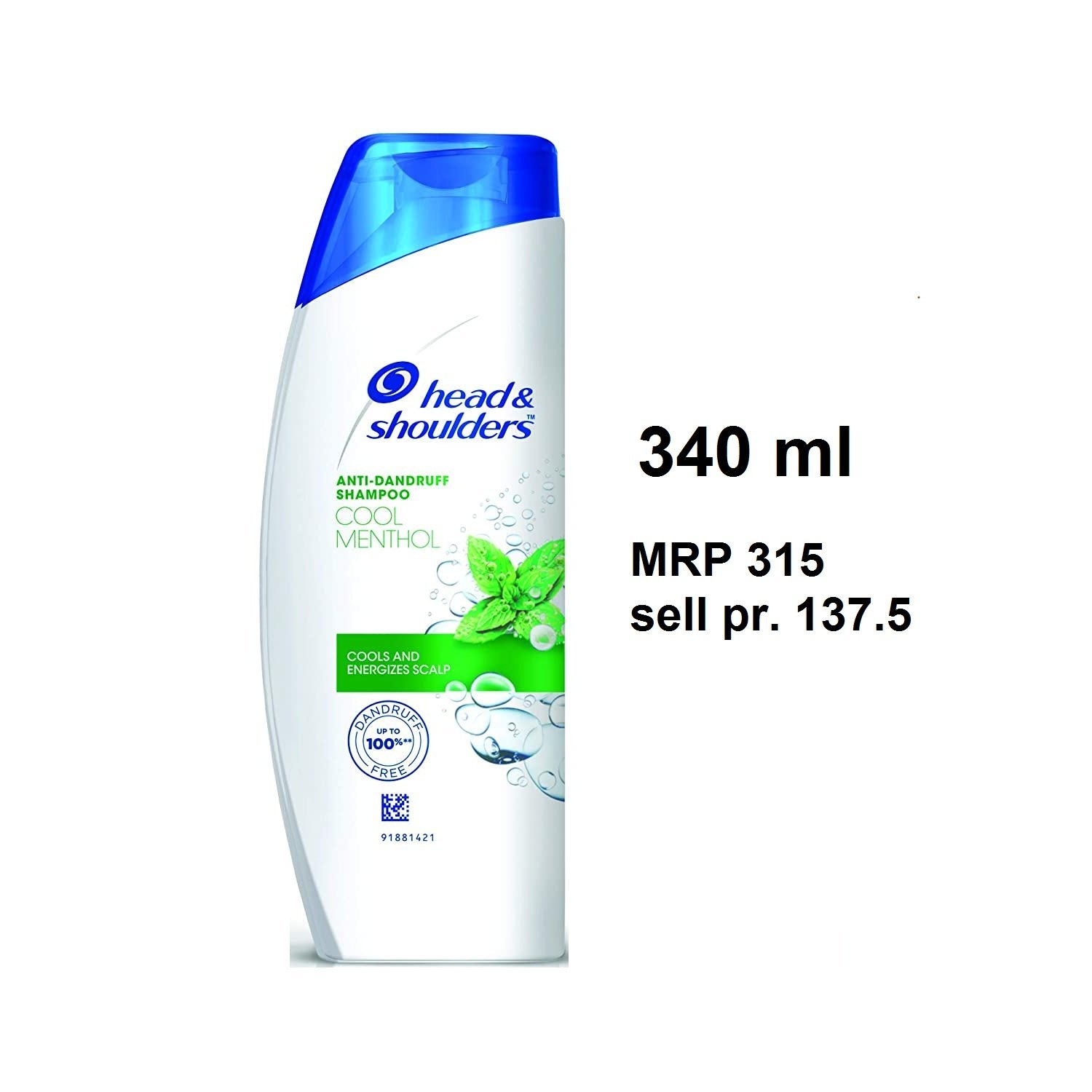 Head & Shoulder shampoo cool menthol 340ml