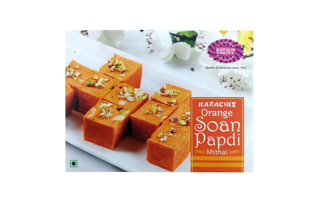 karachi  orange  Soan papdi  200 gms( 1+1)