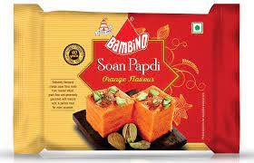 Bambino Soan Papdi Orange Flavour 200 gms