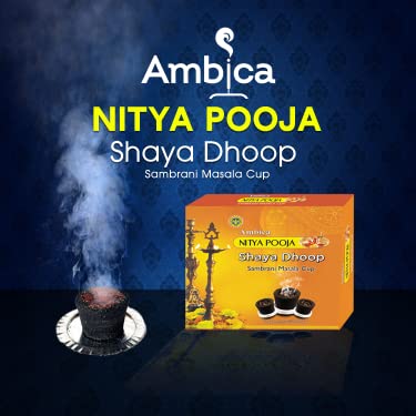 Ambica shaya dhoop sambrani masala cup 12 pcs