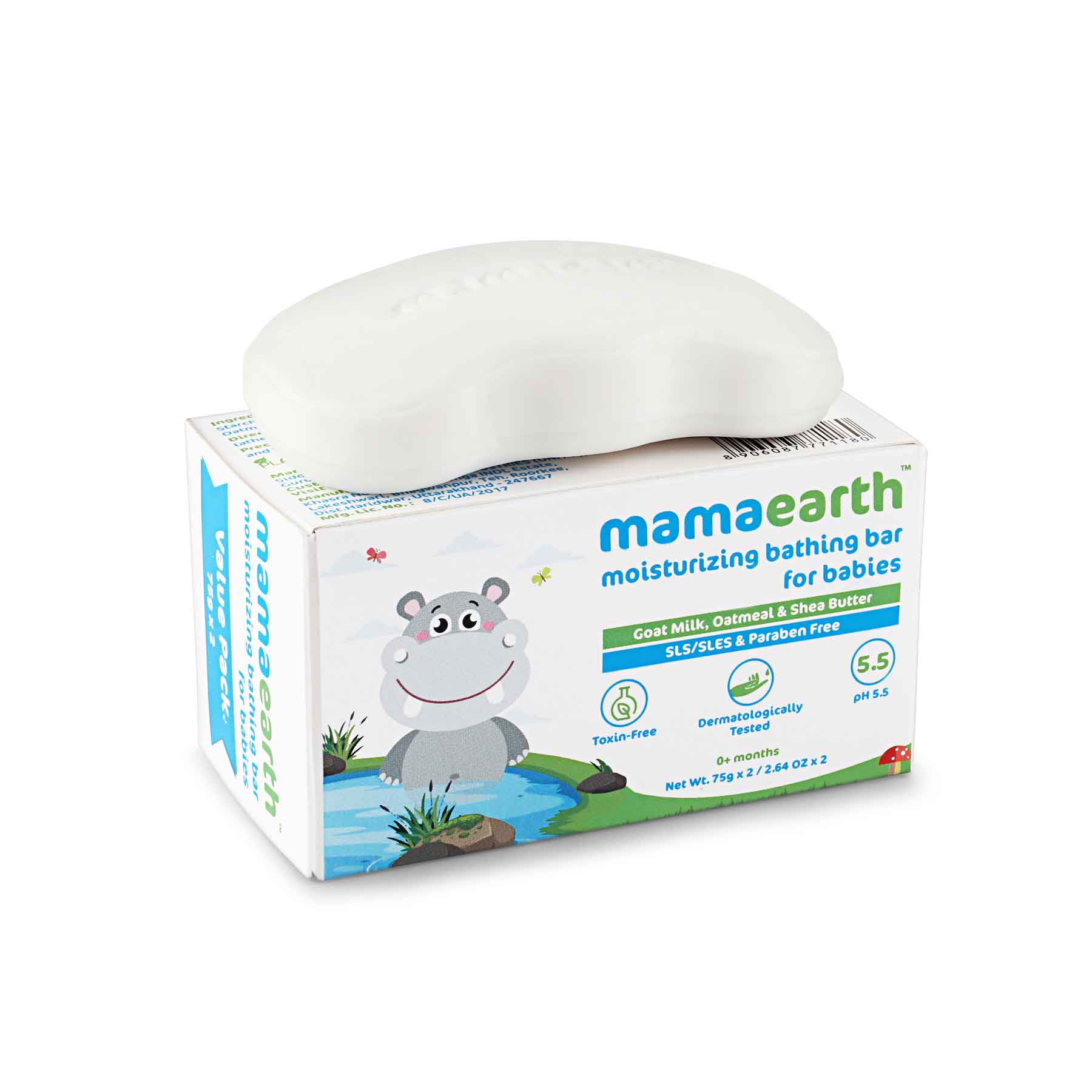 MAMAEARTH MOISTURIZING BATHING BAR FOR BABIES 150g