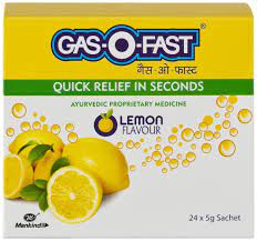 Gas-O-Fast lemon flavour  5g sachet