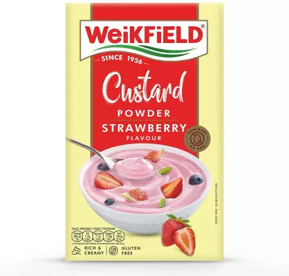 Weikfield Custard Powder Strawberry Flavour 100 gms