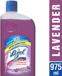 Lizol Disinfectant Surface & Floor Cleaner Liquid - Lavender, 975L
