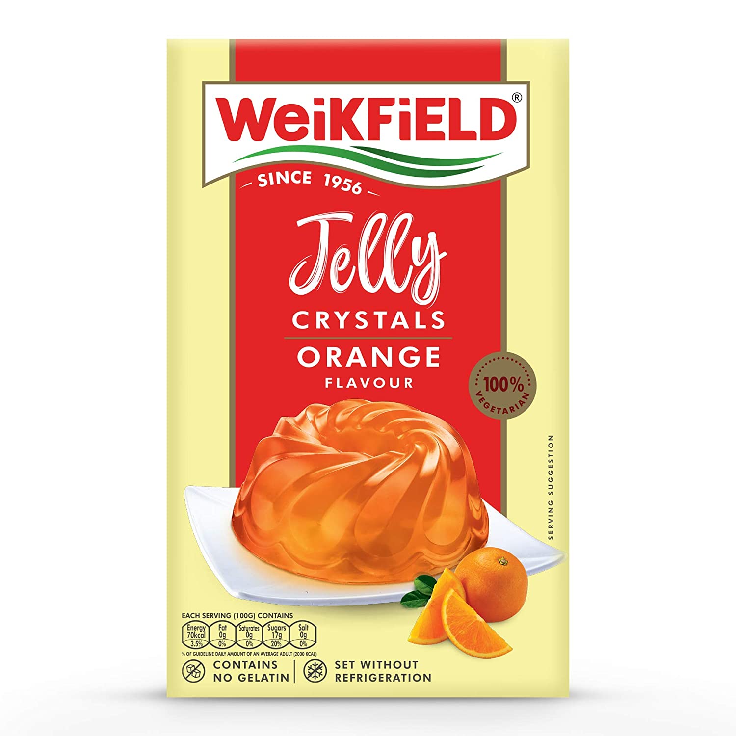Weikfield Jelly Crystals Orange 90 gms