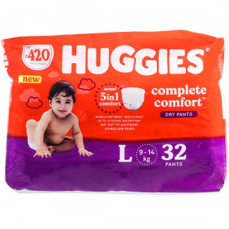Huggies complete comfort large dry pants  24 pants