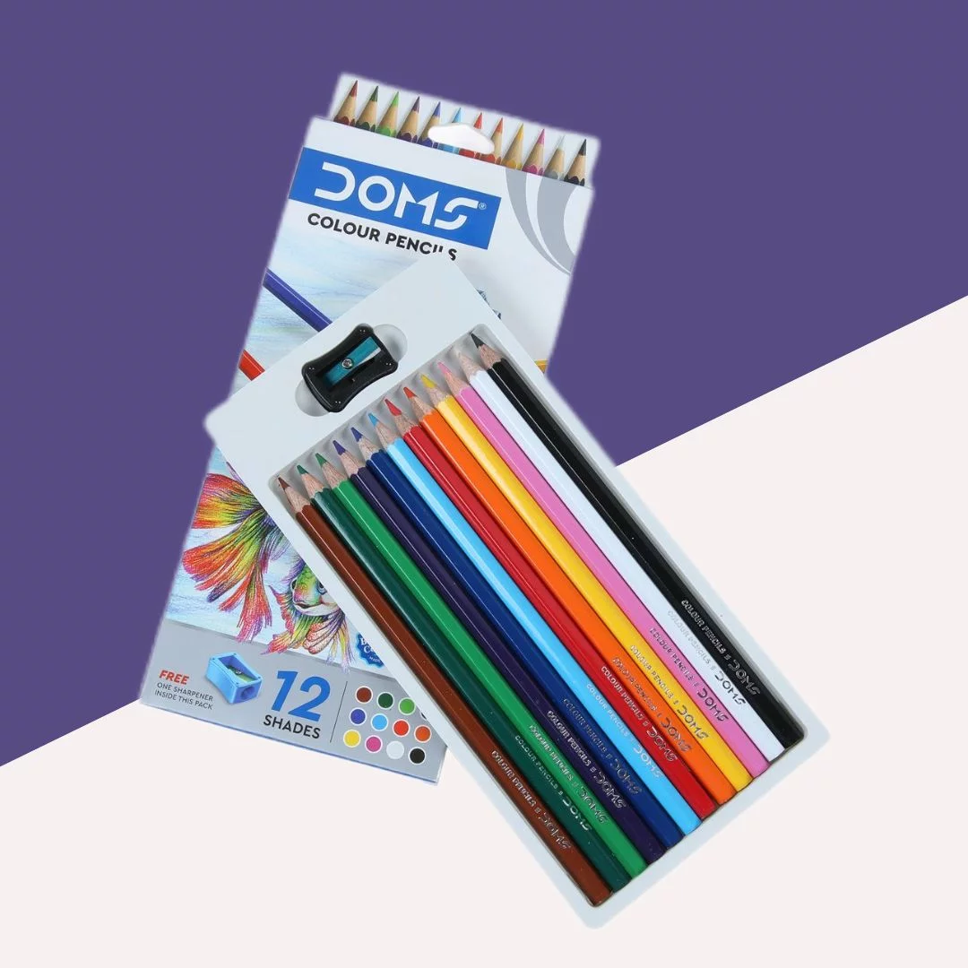 Doms Colour Pencils 12 Shades