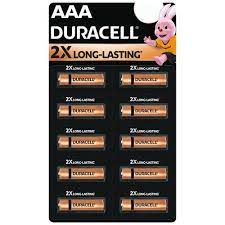 Aaa Duracell  2X Long Lasting Batteries