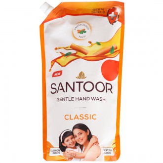 Santoor gentle hand wash classic 180ml