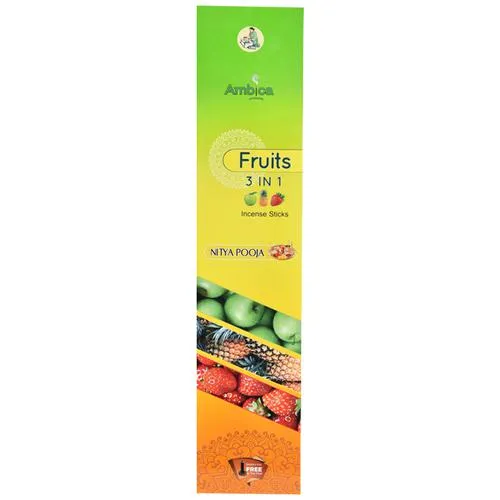 Ambica fruits 3 in 1 incense sticks 100 gms