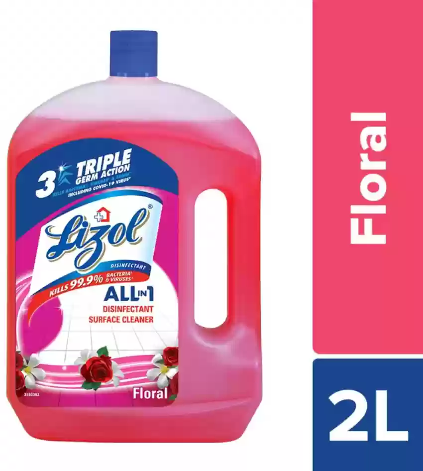 lizol disinfectant floral all in one 2 litres