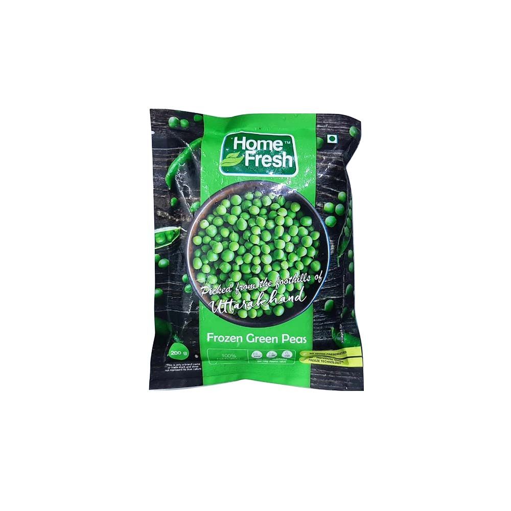 Home fresh  frozen green peas 200 gms