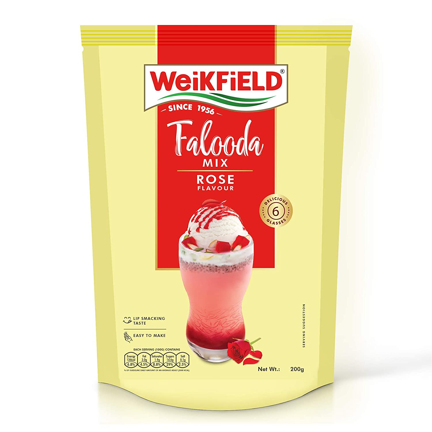 Weikfield Falooda Mix Rose 210 gms