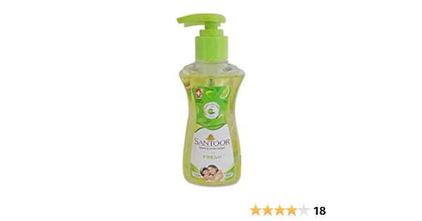 Santoor gentle hand wash fresh 200ml