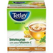Tetley Green Tea Ginger Mint & Lemon 10Tea Bag