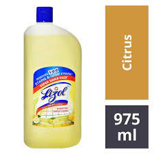 Lizol Disinfectant Surface & Floor Cleaner Liquid - Citrus, 1L