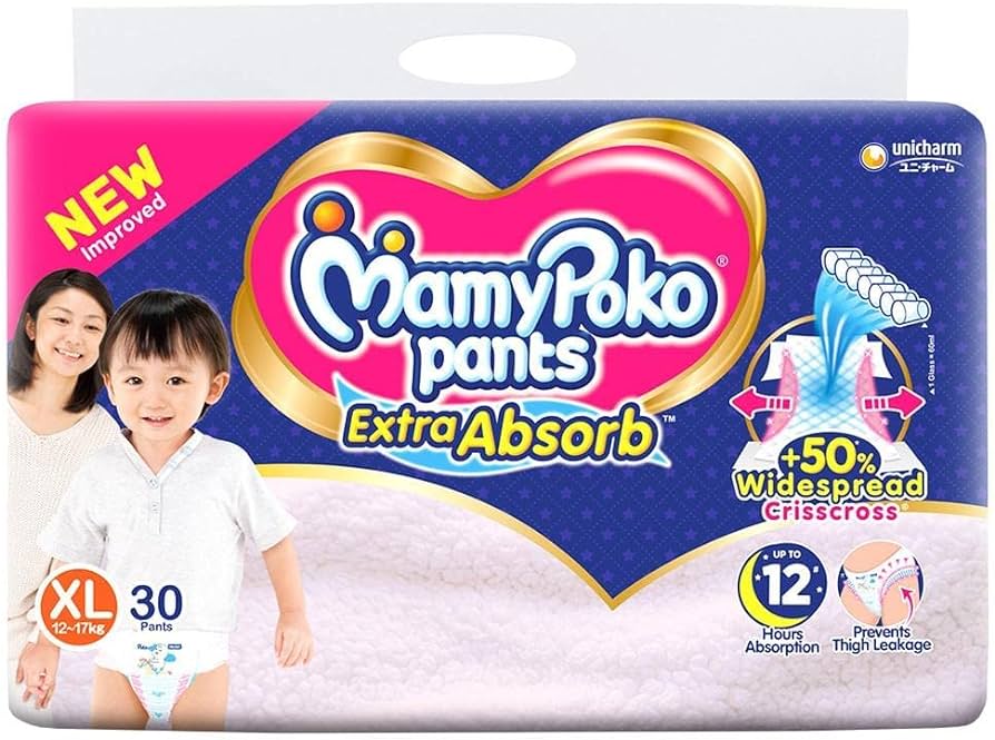 Mamy Poko XL 12-17 kgs 30pants