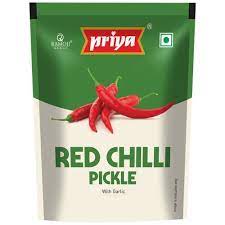 Priya Red Chilli Pickle With Garlic 35 gms