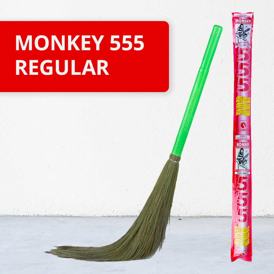 Monkey 555 Grass Broom Stick (1N)