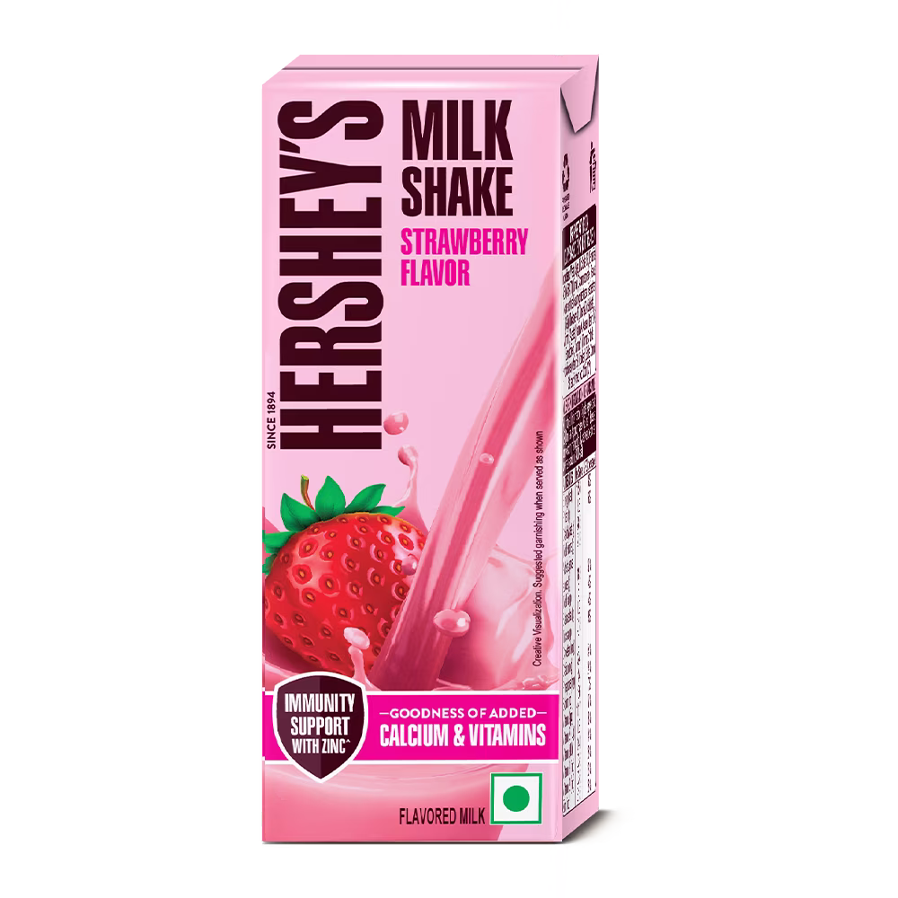 hersheys milk shake strawberry flavour  180 ml