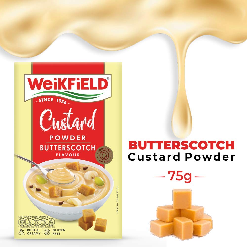 Weikfield Custard Powder Butterscotch 75 + 25 gms