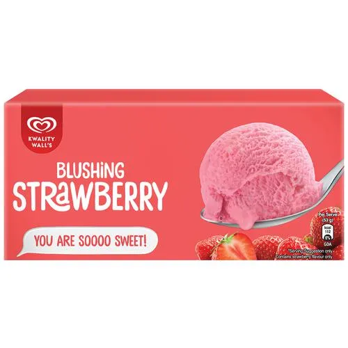 Kwality Walls Blushing Strawberry 700  ml