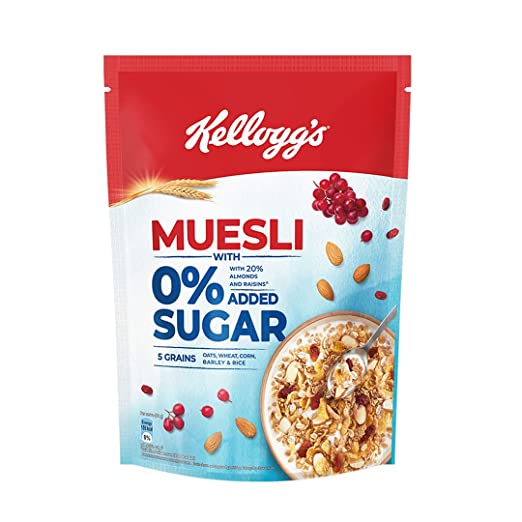 Kelloggs Muesli 0% Sugar 500 gms