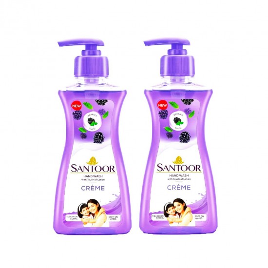 Santoor gentle hand wash creme  200ml