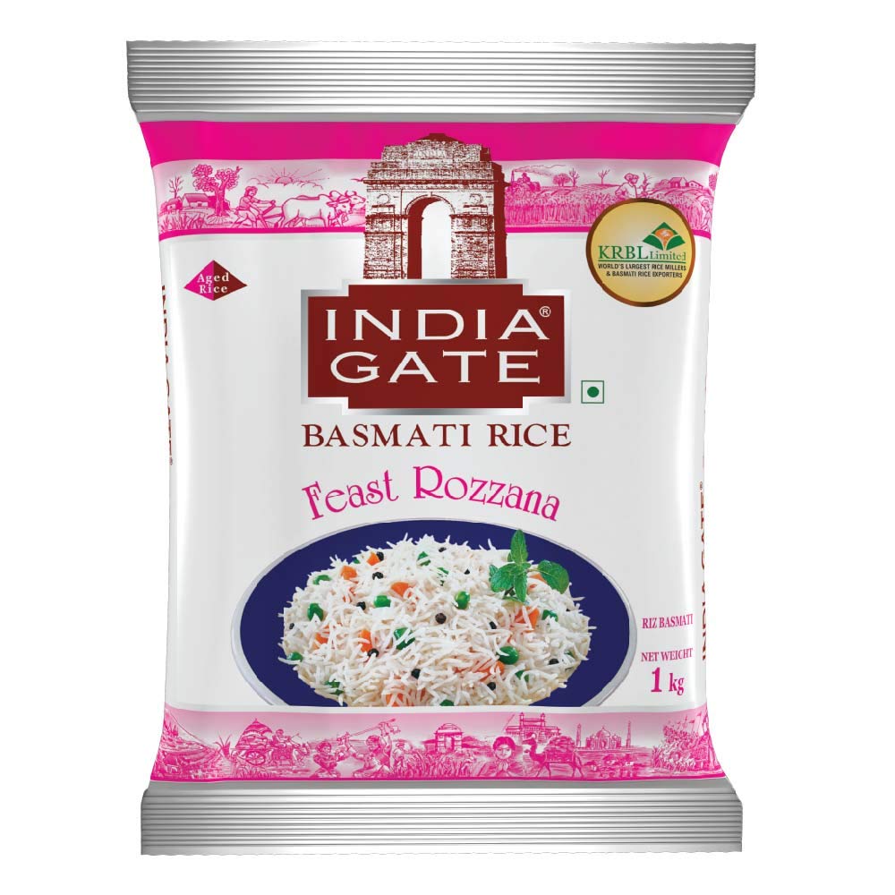 India Gate Basmati Rice Feast Rozzana 1 kg