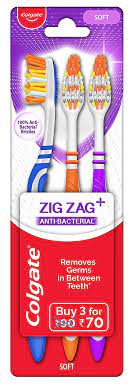 colgate zig zag brush buy 3  for 70